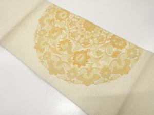 アンティーク　花更紗模様織り出し袋帯（材料）